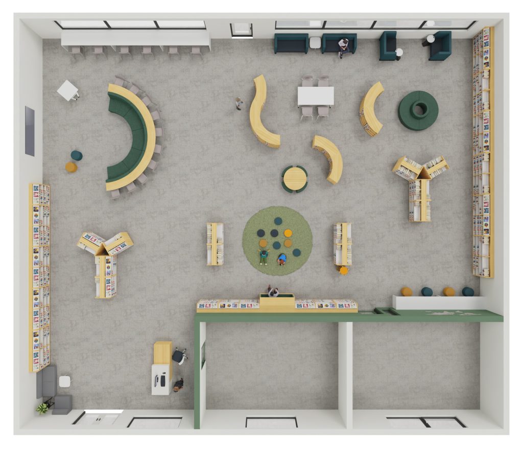 Functional and Smart Designs for Large Primary School Libraries